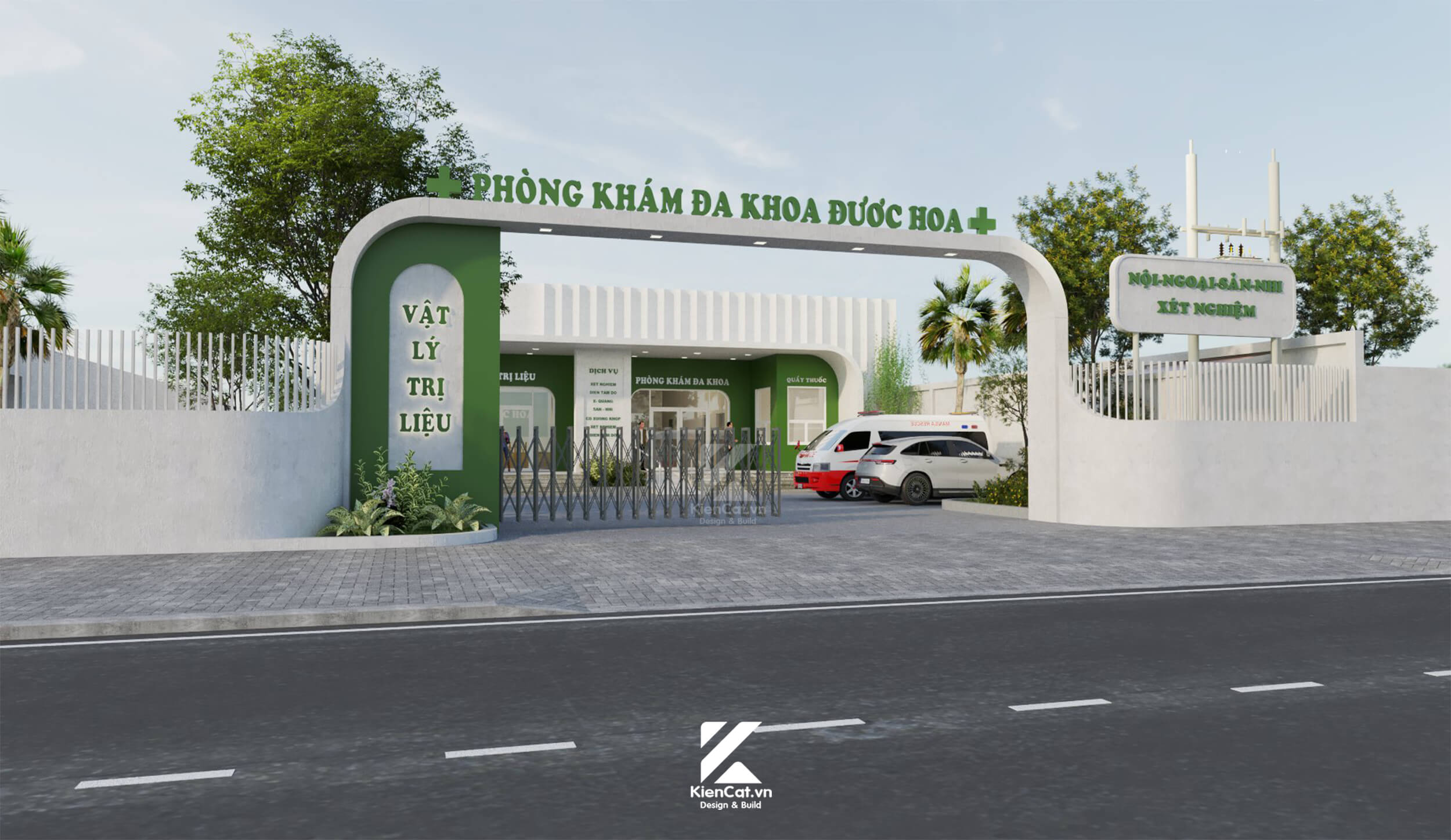 thiết kế phòng khám vật lý trị liệu Được Hoa