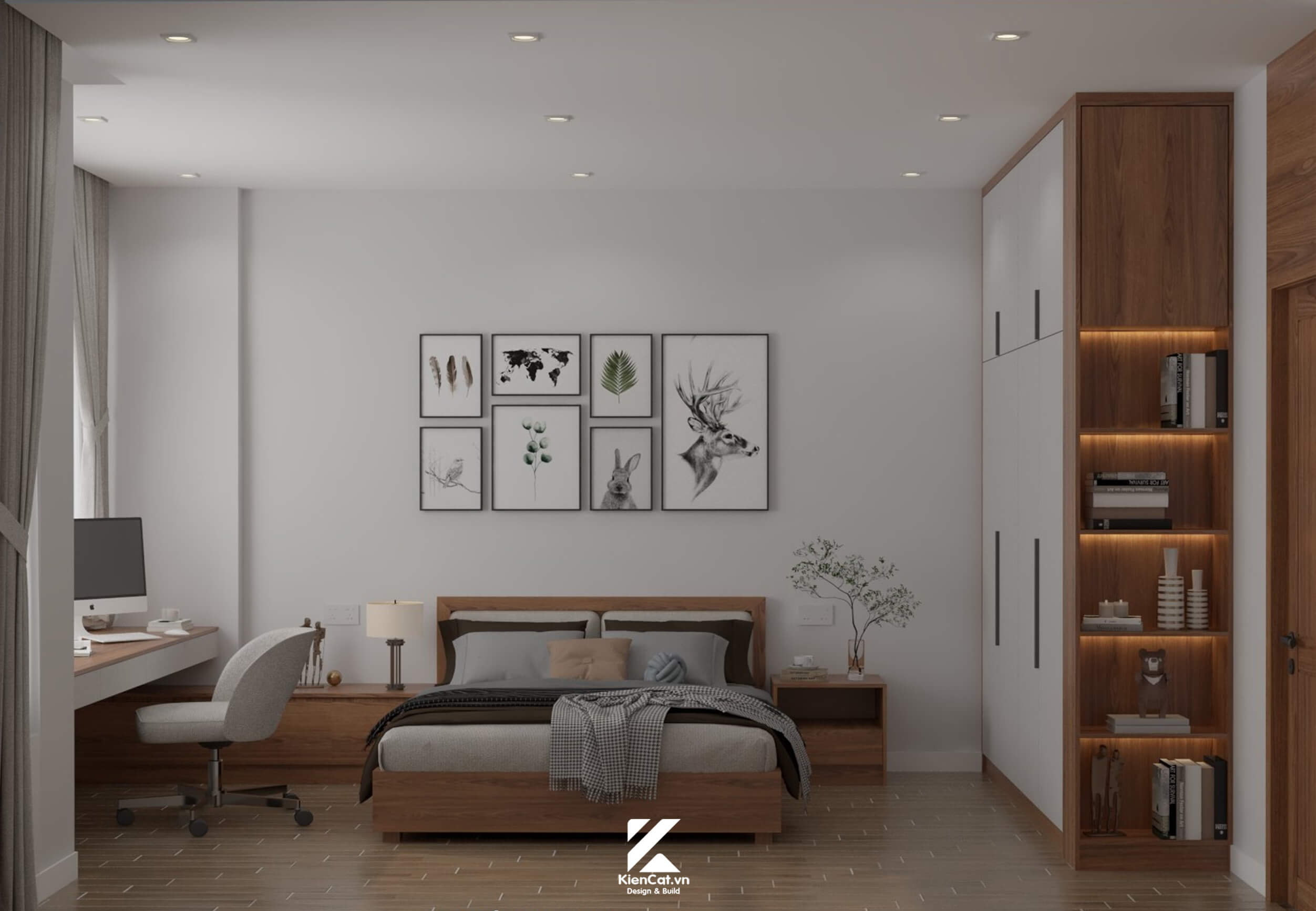 thiết kế thi công nội thất nhà phố đường số 1, gò vấp