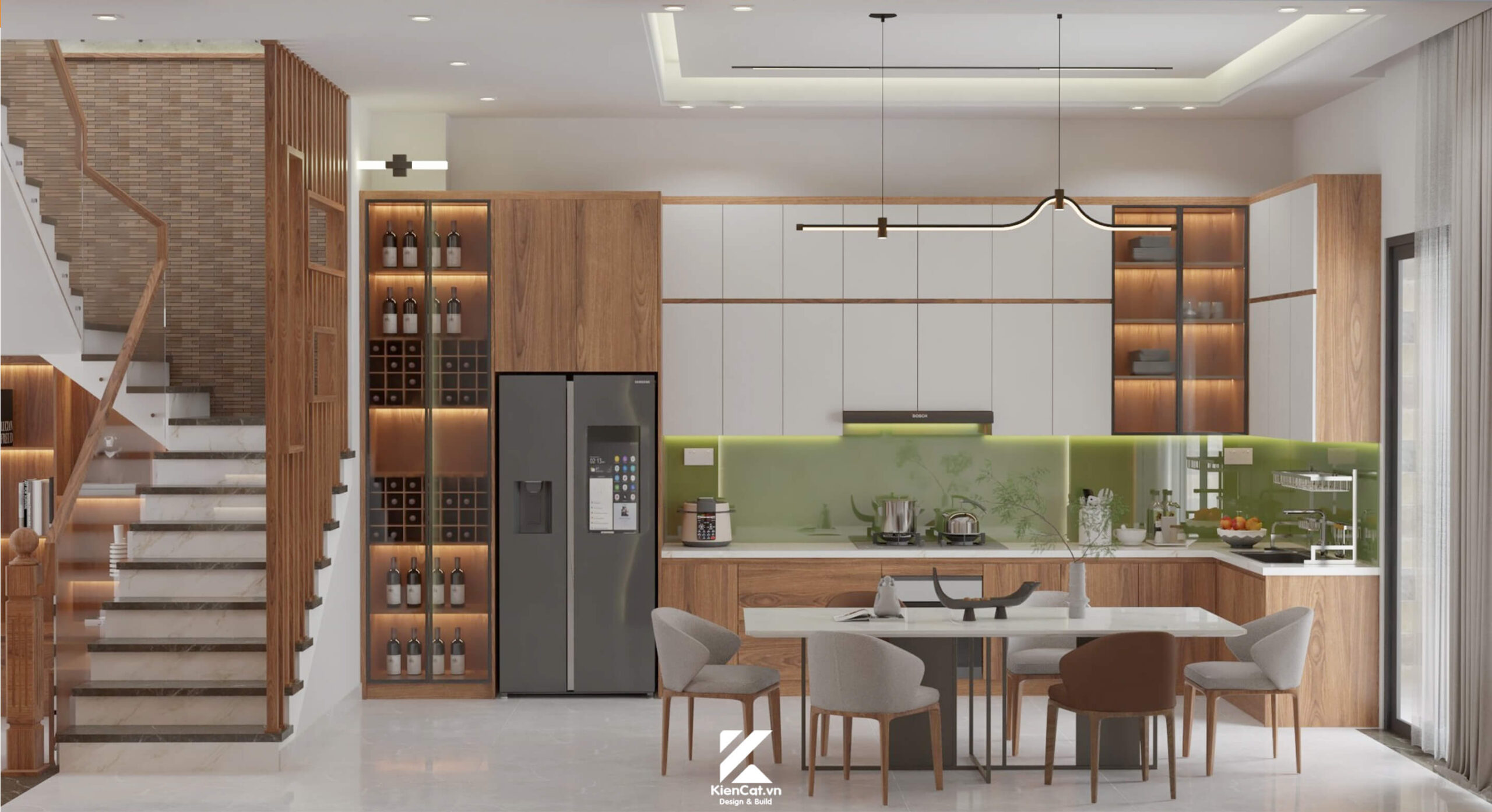 thiết kế thi công nội thất nhà phố đường số 1, gò vấp