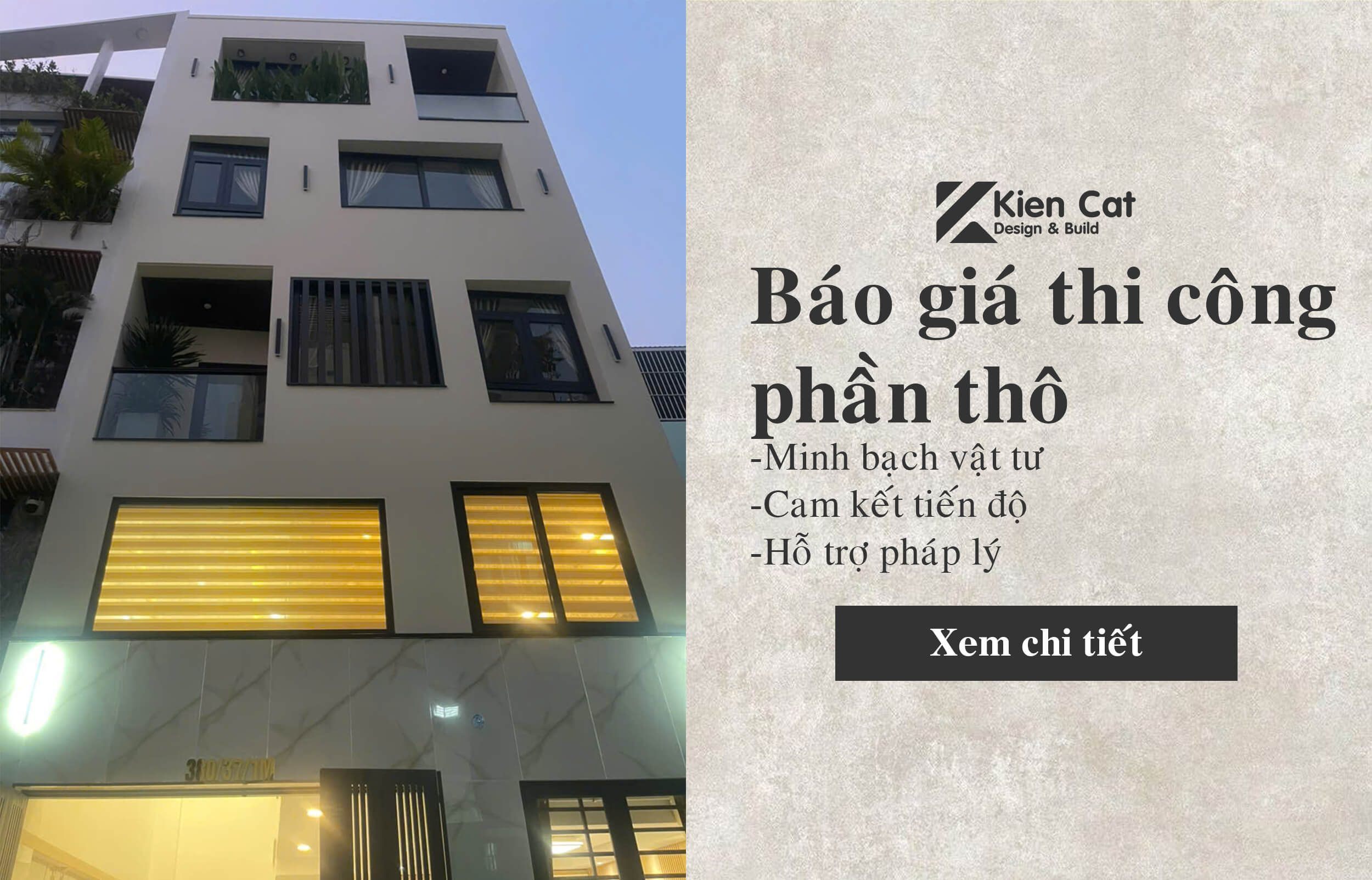 báo giá thi công phần thô