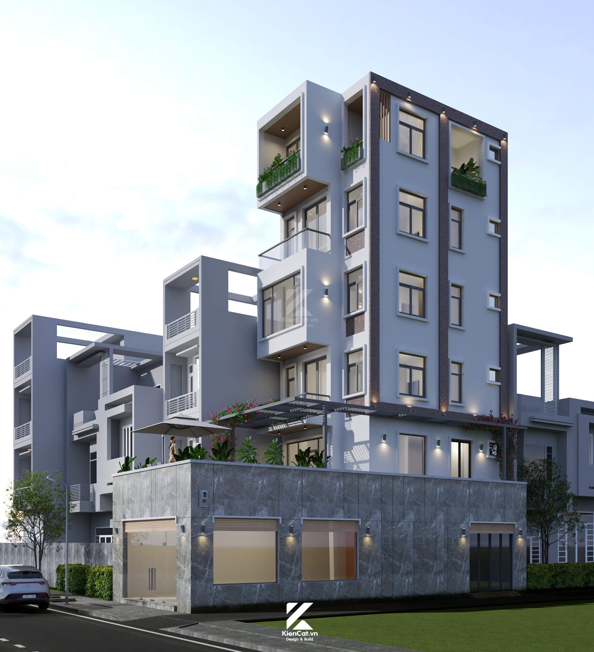 thiết kế thi công nhà phố 27 thống nhất
