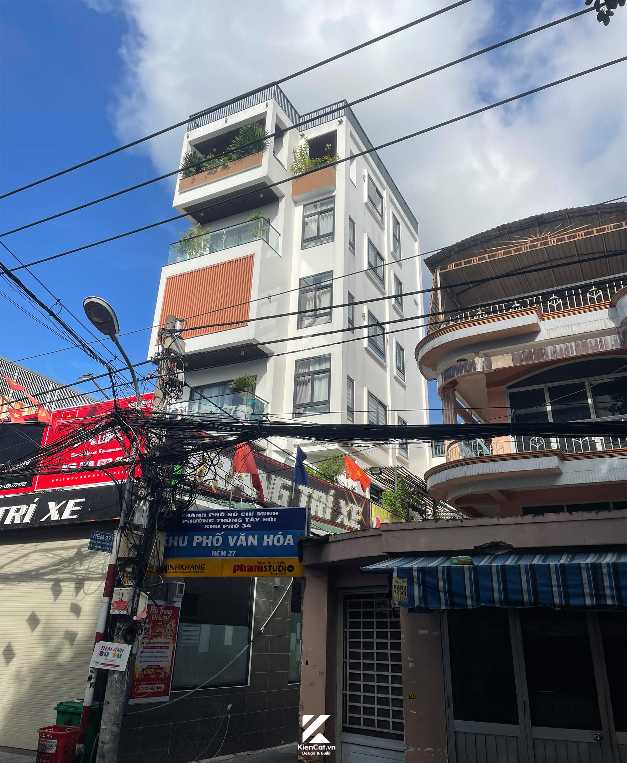 thiết kế thi công nhà phố 27 thống nhất