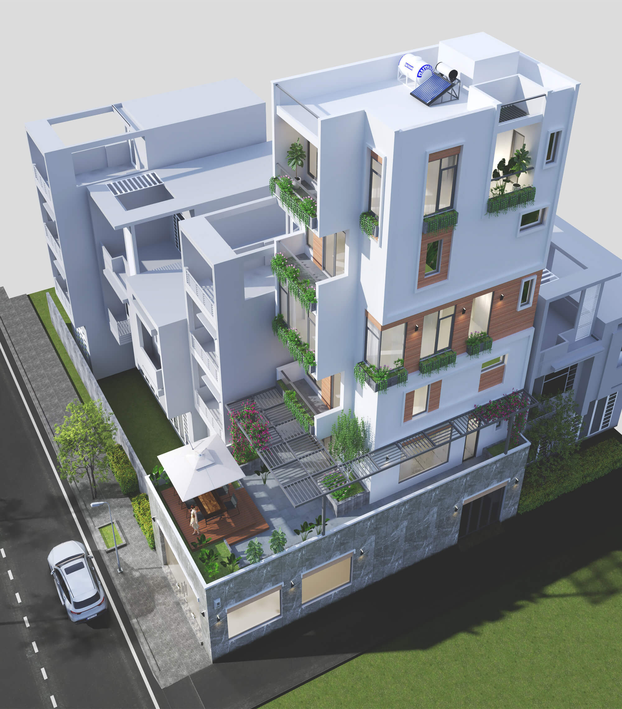 thiết kế thi công nhà phố 27 thống nhất