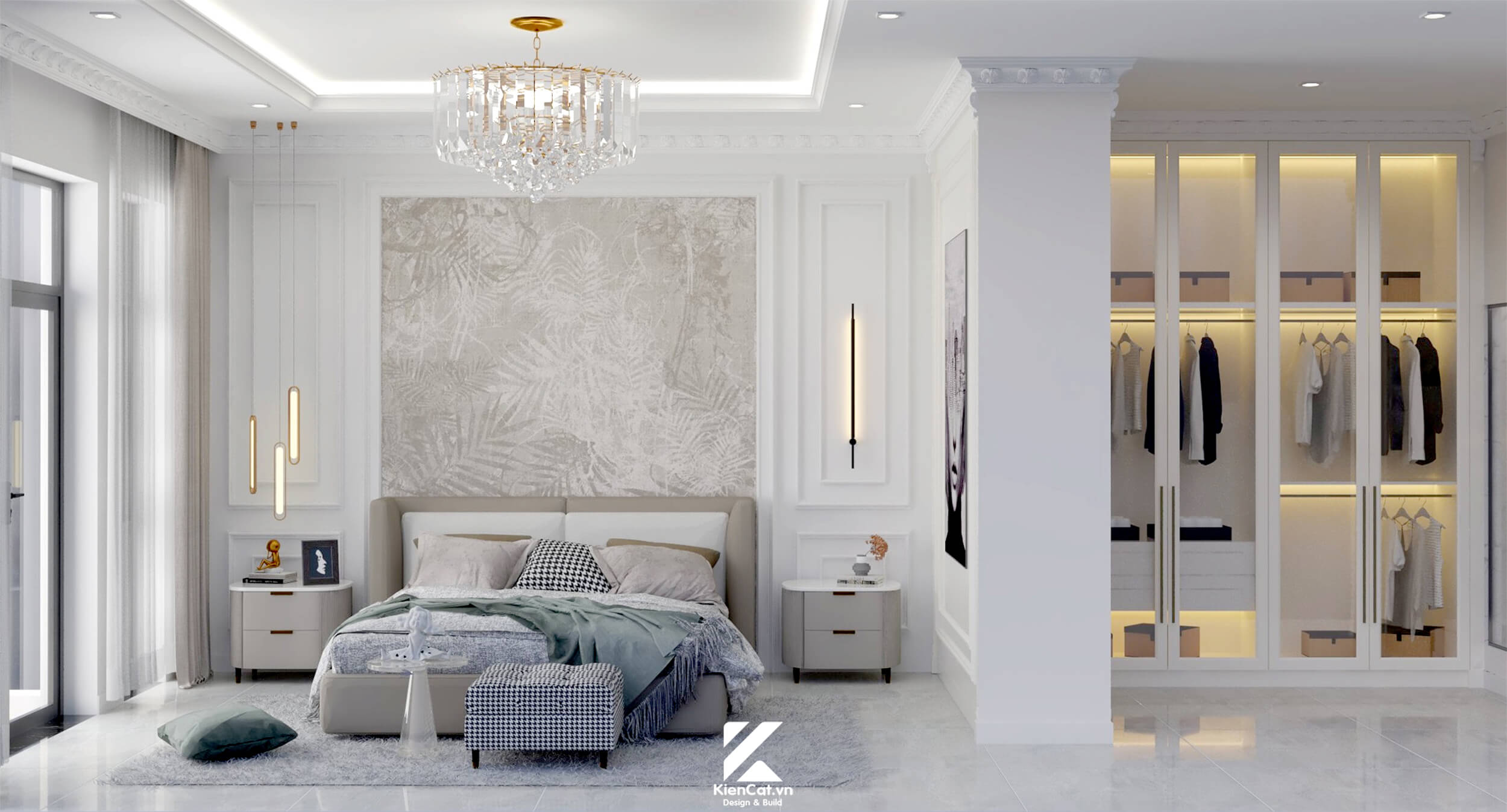 thiết kế nội thất tân cổ điển dự án aminia cần thơ