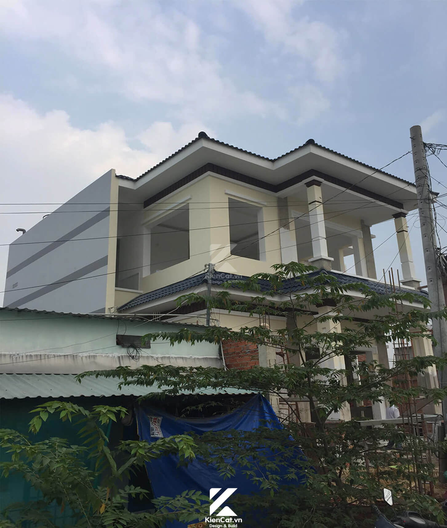 thiết kế thi công biệt thự 2 tầng