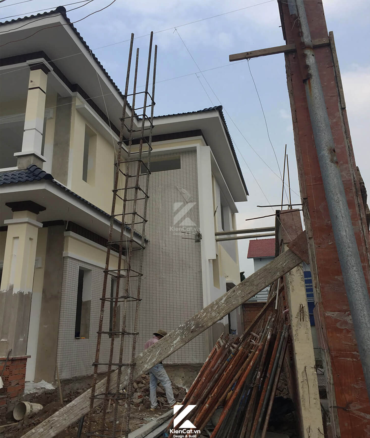 thiết kế thi công biệt thự 2 tầng