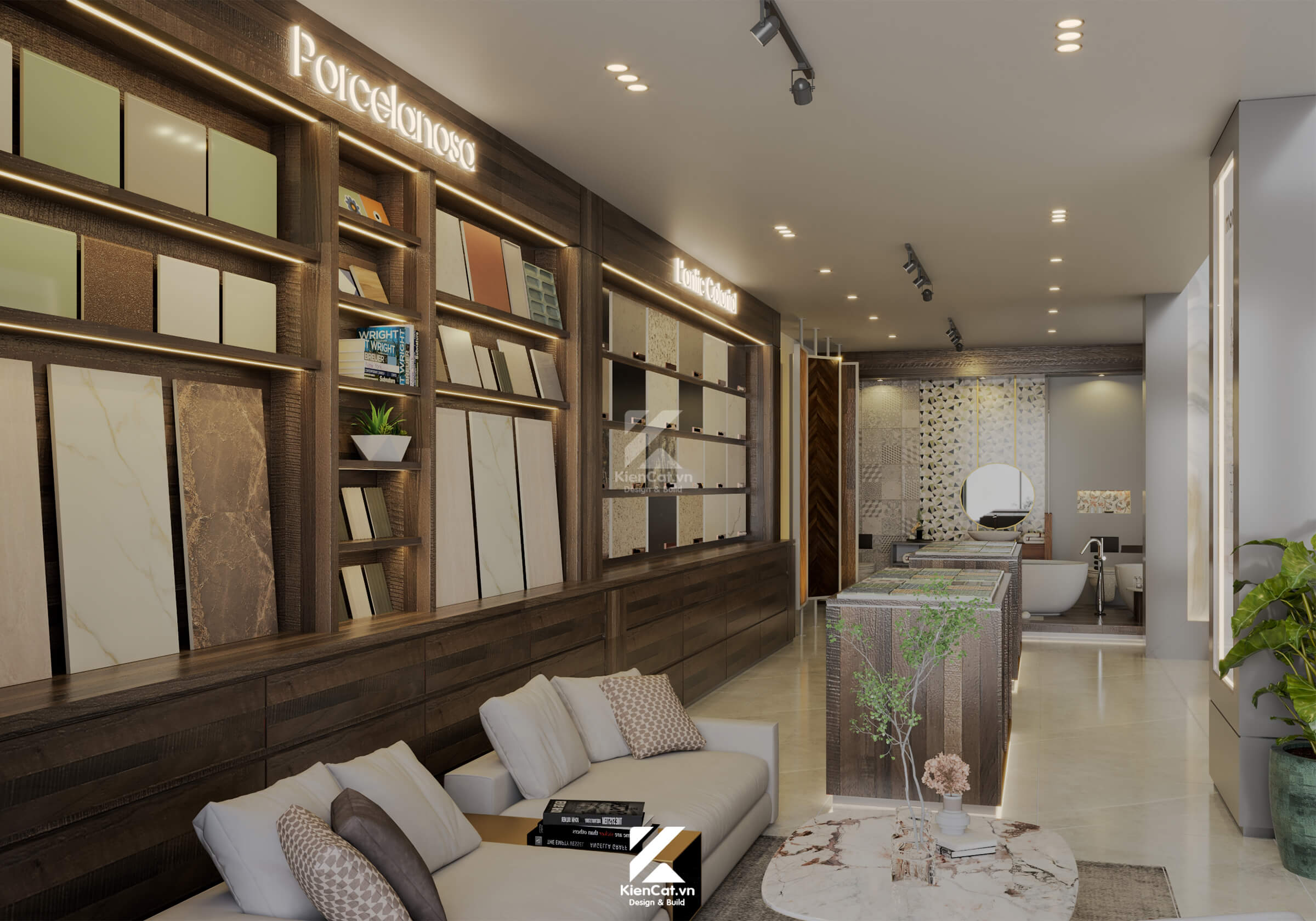 thiết kế toà nhà văn phòng kết hợp showroom the nexus