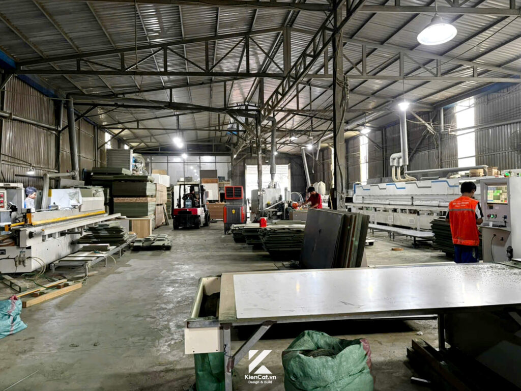 Xưởng gỗ nội thất may đo Kiến Cát