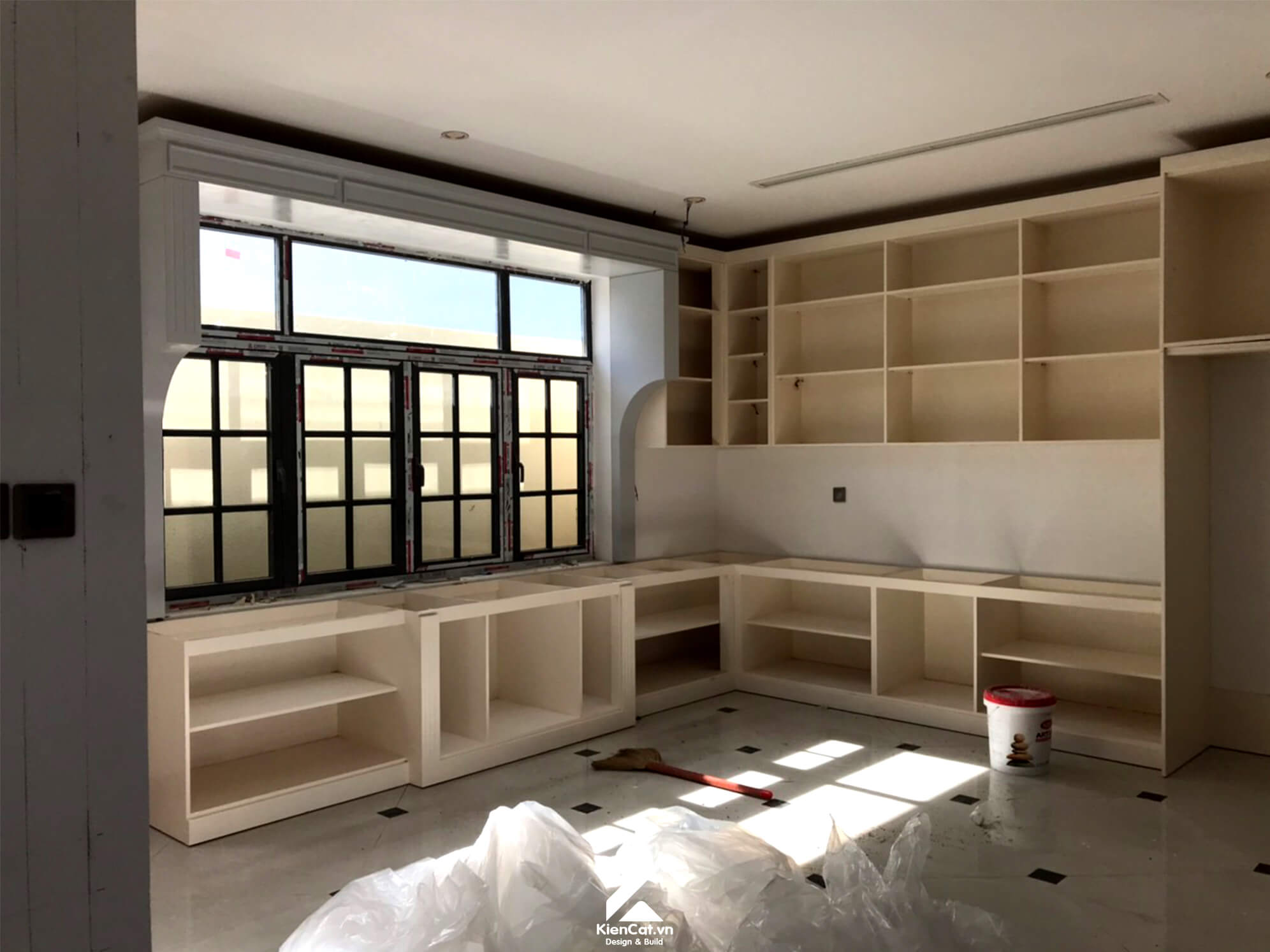 Xưởng gỗ nội thất may đo Kiến Cát